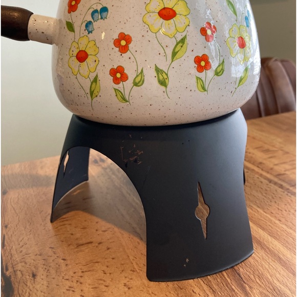 🌼vintage floral fondue set - Picture 10 of 14